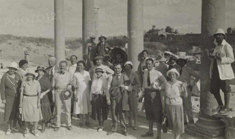Excursionists at Leptis Magna. 
	
		1931