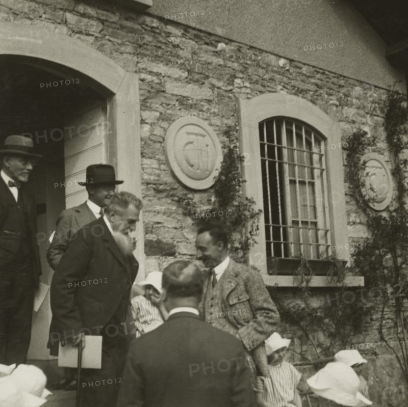 Federico Johnson visits an area of the Touring Club Italiano Italian Club. 
	
		19020-1930