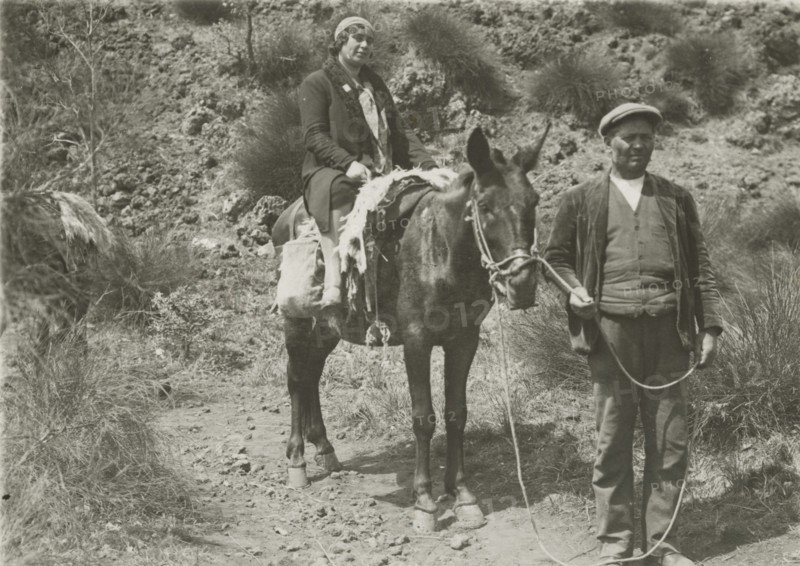 On the mule. 
	
		1924