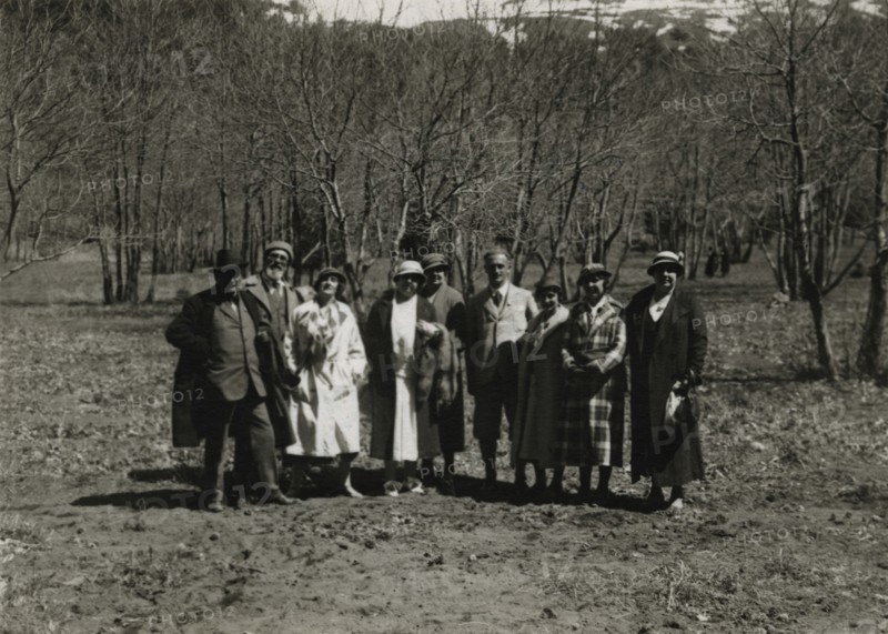 The Members of the Touring Club Italiano  on Etna. 
	
		1924