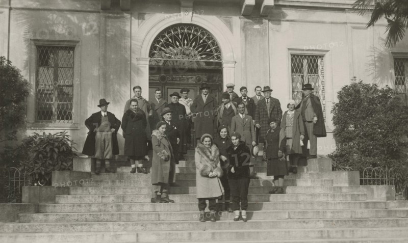 The Members of the Touring Club Italiano  during the excursion in Val Formazza. 
	
		1931
