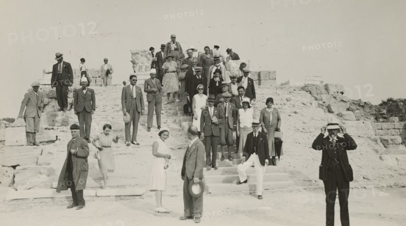 Excursionists at Leptis Magna. 
	
		1931