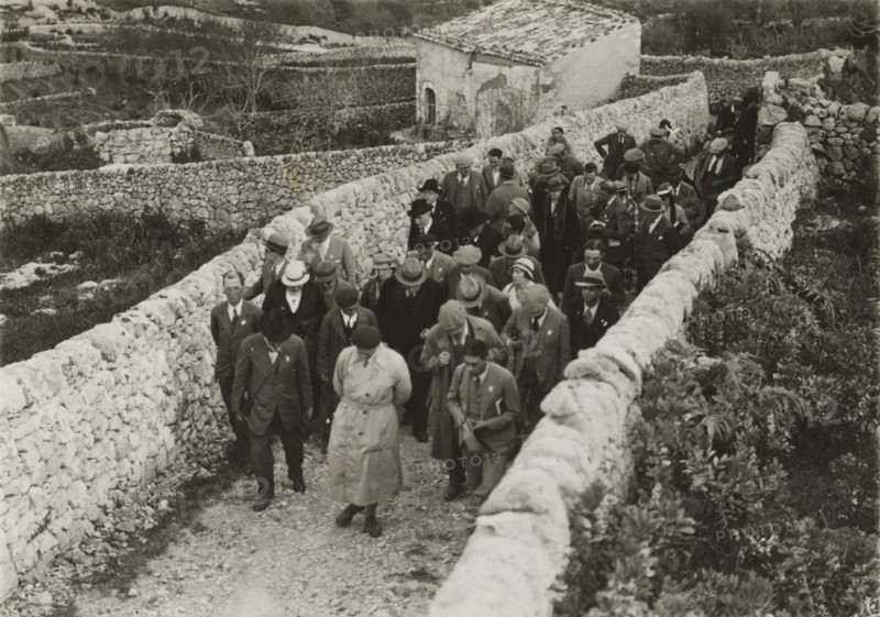 Members of the Touring Club Italiano  on the move. 
	
		1924
