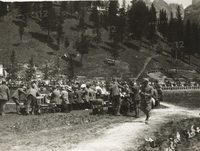 Caravan Lunch at Lake Prags. 1919