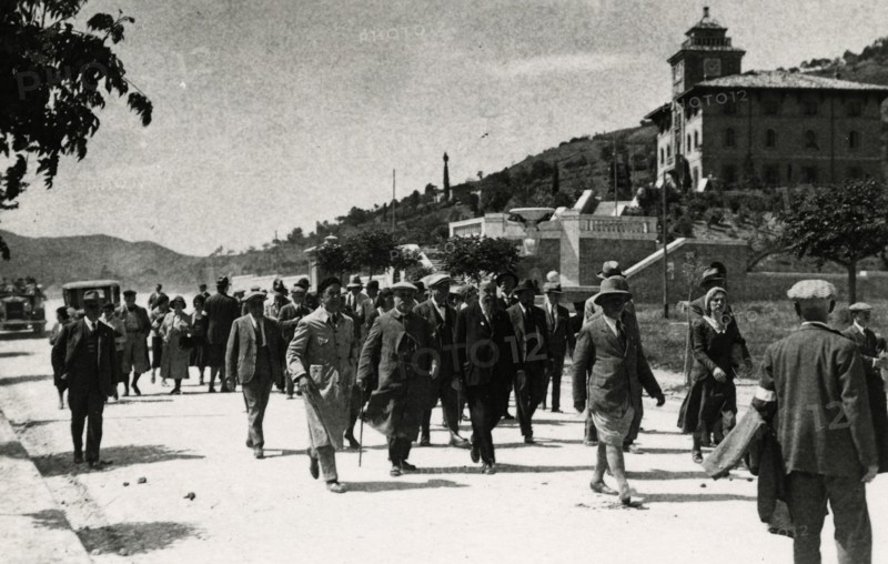 The Touring Club Members  in Predappio. 1931