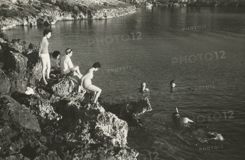 Touring Club Village on the Tremiti Islands: Cala degli Inglesi. 1959