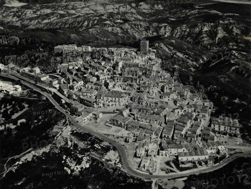 Aerial view of Craco