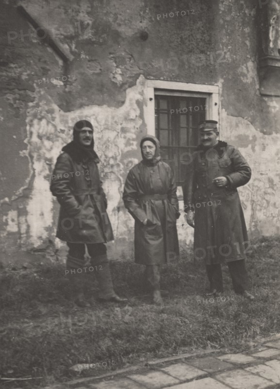 Luigi Rizzo, Gabriele D'Annunzio, and Costanzo Ciano before leaving for the Buccari Hoax.