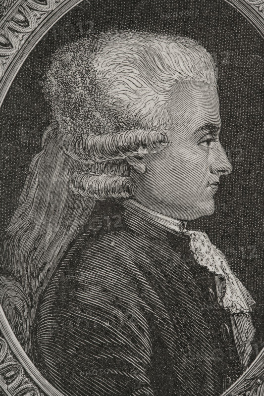 Jean-Jacques Duval d'Epremesnil (1745-1794). French magistrate and politician. Deputy at the Estates General of 1789 (7 May 1789 to 30 September 1791). The Revolutionary Tribunal condemned him to the guillotine. Portrait. Drawing by Hippolyte de la Charlerie. Engraving by Pannemaker. ""History of the French Revolution"". Volume I, 1876.