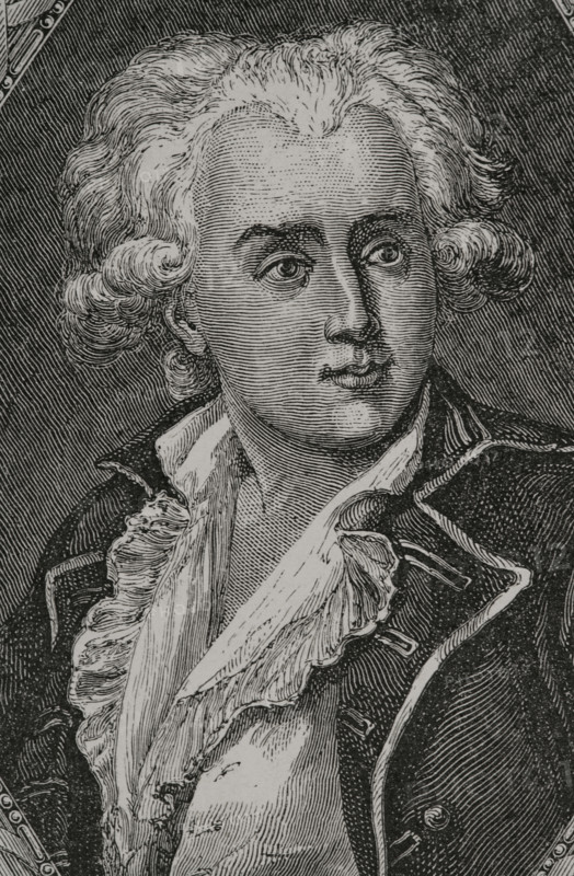 Nicolas Bergasse (1750-1832). French lawyer, philosopher and politician. In 1789 he was elected deputy to the Estates General, becoming an important face of the Monarchiens Party. Portrait. Engraving by Pannemaker. ""History of the French Revolution"". Volume I, 1876.