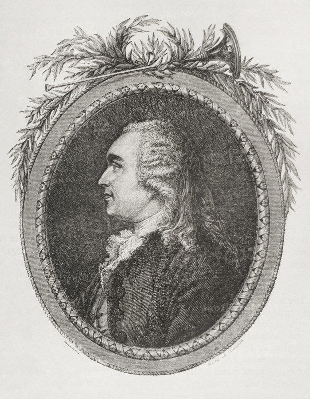Anne Robert Jacques Turgot (1727-1781). French politician and economist. Minister and Controller-General of Finances (1774-1776). Portrait. Engraving. ""History of the French Revolution"". Volume I, 1876.
