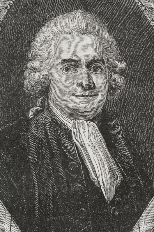 Guy-Jean-Baptiste Target (1733-1806). French lawyer and politician. In 1789 he was elected deputy of the Third Estate in Paris to the Estates General. He supported the law on the Civil Constitution of the Clergy, of which he was one of the main authors. He presided over the National Constituent Assembly from 18 January to 2 February 1790. Portrait. Engraving by Pannemaker. ""History of the French Revolution"". Volume I, 1876.
