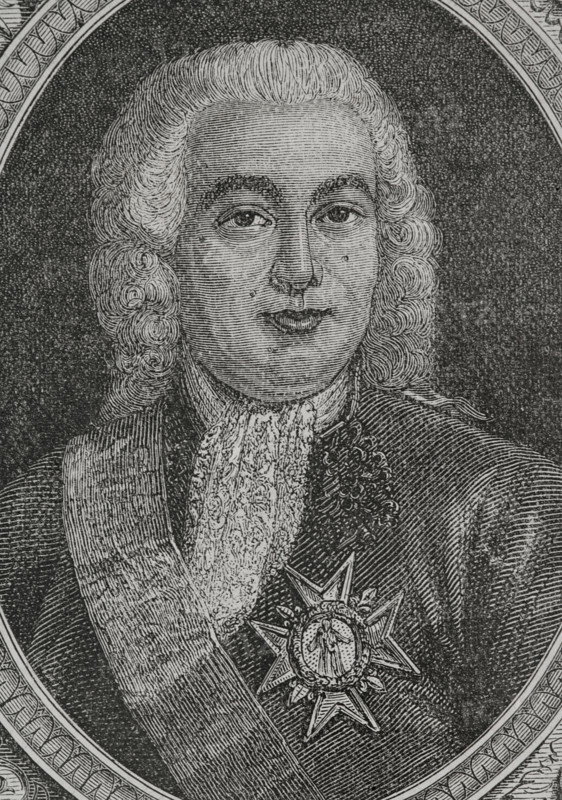Joseph Foullon de Doue (Joseph-Francois Foullon de Doue) (1715-1789). French politician. In 1789, after the dismissal of Jacques Necker, Foullon was appointed ""Surintendant des Finances"" (Controller-General of Finances) (12 to 22 July 1798), and minister of the King's Household. On 22 July 1789, Foullon was captured by peasants in the Viry-Chatillon near Paris and taken to the capital. He was beheaded by the crowd in front of the Hotel de Ville. Portrait. Engraving. ""History of the French Revolution"". Volume I, 1876.