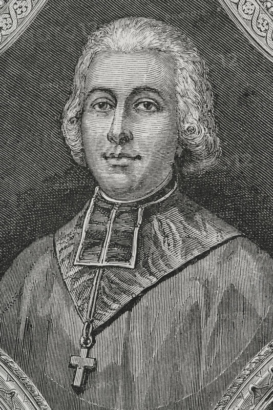 Charles Maurice de Talleyrand (Charles-Maurice de Talleyrand-Perigord) (1754-1838), Prince of Talleyrand. French secularized clergyman, statesman, and diplomat. Ordained a priest in 1779, he was appointed Bishop of Autun in 1788. During the French Revolution he adhered to the Civil Constitution of the Clergy (1790), renouncing the priesthood later to lead a secular life. Elected deputy for the clergy to the Estates General in 1789. President of the National Constituent Assembly (16-27 February 1790). French Ambassador to the United Kingdom (1792-1793). Portrait. Engraving.