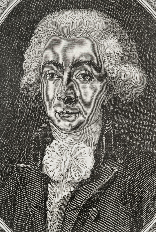 Louis-Michel Lepeletier (Louis-Michel Lepeletier de Saint-Fargeau) (1760-1793), Marquis of Saint-Fargeau. French jurist and politician. On 16 May 1789 he was elected deputy for the nobility of Paris to the Estates General of 1789. In the National Constituent Assembly, Lepeletier moved the abolition of the death penalty, the galley sentence and branding with a hot iron. He was appointed president of the Constituent Assembly on 21 June 1790. Portrait. Engraving. ""History of the French Revolution"". Volume I, 1876.