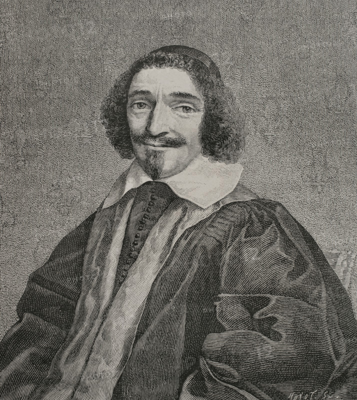 Pierre Seguier (1588-1672). Chancellor of France from 1635. Member of the French Academy. Portrait. Engraving by Huyot after Claude Mellan (1598-1688), 1639. XVIIme siecle: lettres, sciences et arts, France 1590-1700 (17th century: letters, sciences and arts), by Paul Lacroix. Published in Paris by Librairie de Firmin-Didot et Cie, 1882.