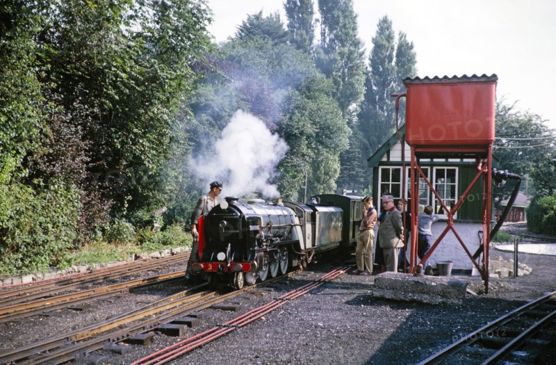 Romney Hythe and Dymchurch light railway, Hythe, Kent, England, UK early 1960s.