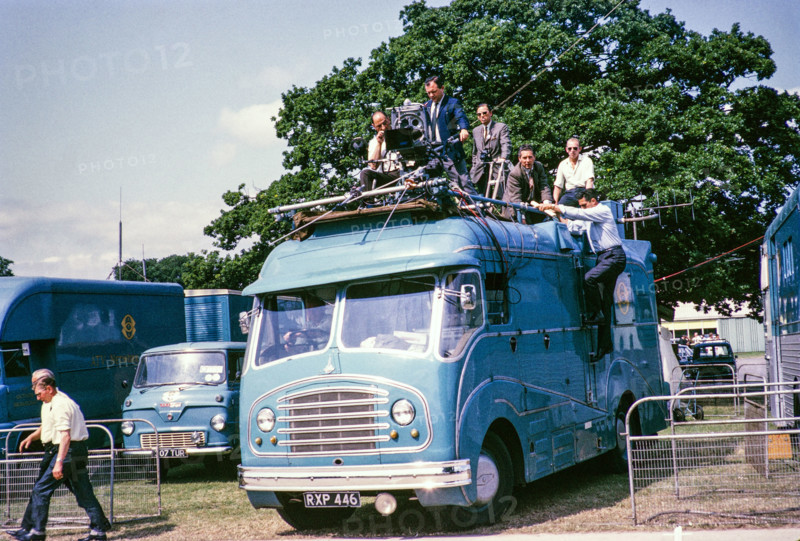 ATV outside broadcast vehicle, Royal Agricultural Society of England show, The Royal Show, Stoneleigh, Warwickshire, England, UK 1967.