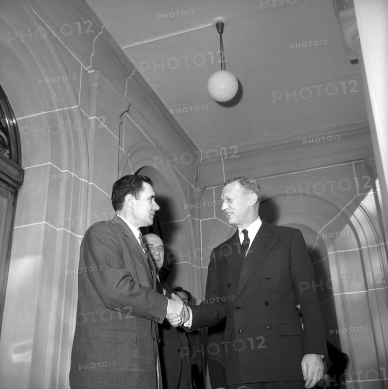 Laos conference in Geneva 1961: Andrei A. Gromyko, Couve de Murville