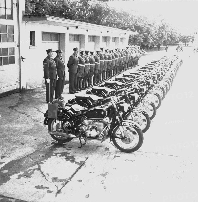 Cantonal police Zurich 1957: motorcycles
