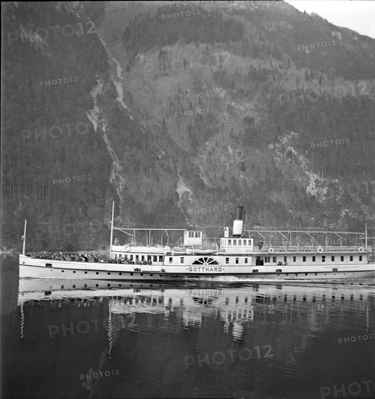 Steamer ""Gotthard"", Lake Lucerne 1940
