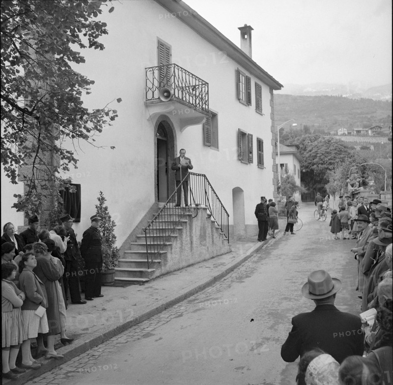 Opening of the Rainer Maria Rilke-street in Sierre, 1956