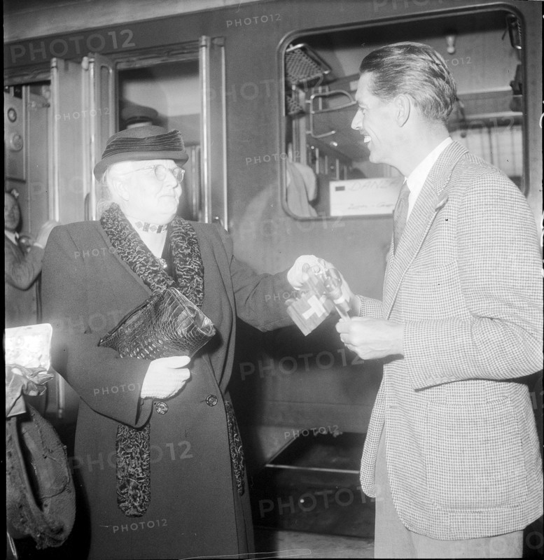 Himalayas expedition 1949, departure in Zurich, train to Geneva