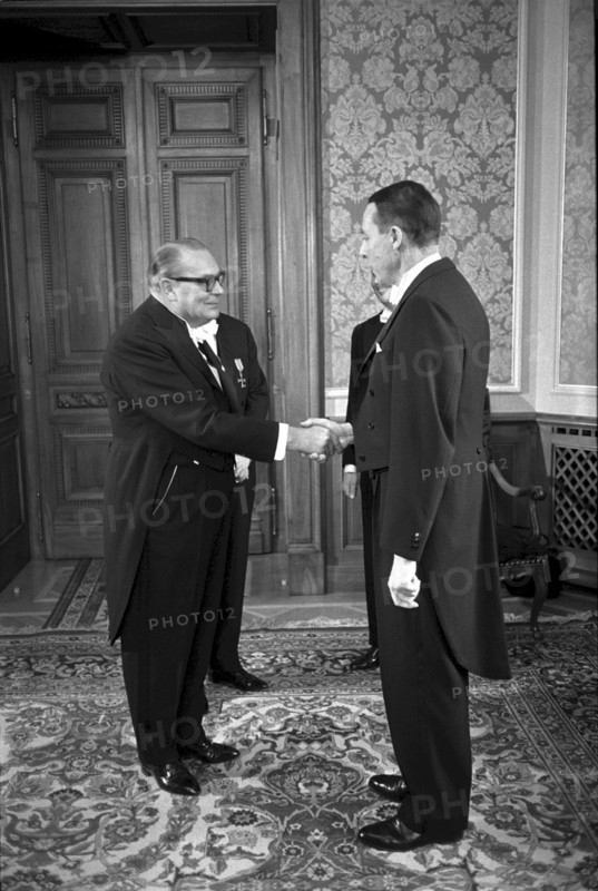New Year reception at Federal Palace 1965: count Stackelberg, Tschudi