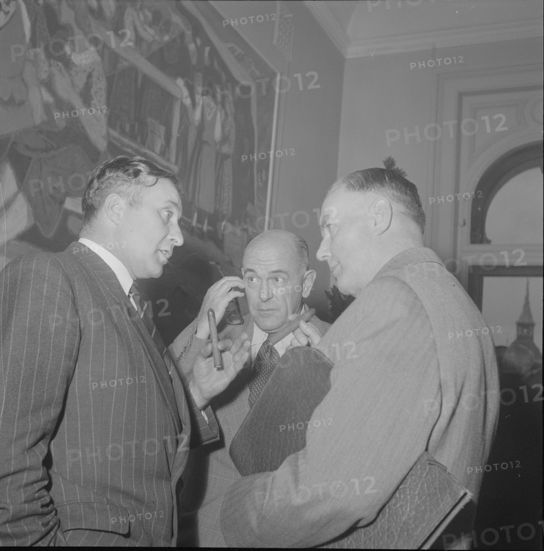 Swiss diplomats conference Berne 1951: Deuber, Graessli, Hohl