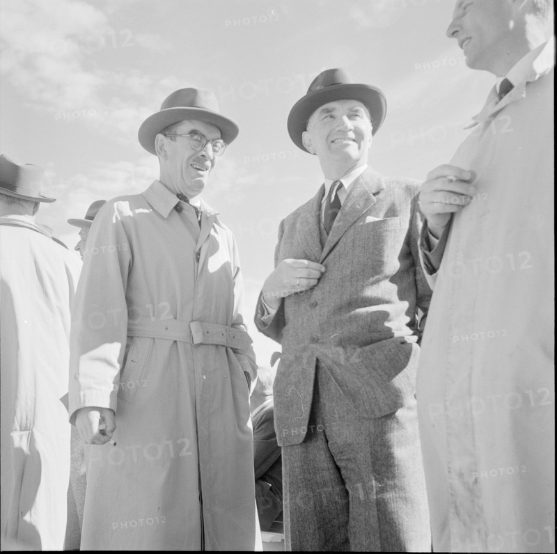 Swiss diplomats excursion to Neuchatel 1950. C. Stucki, Bruggmann, Zutter