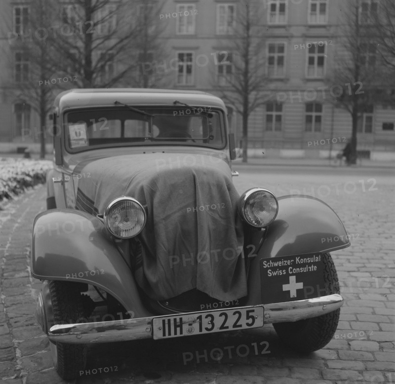 Swiss Consulate official car, CC. Berne 1946