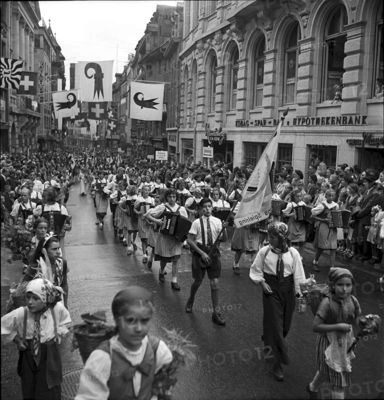 Commemoration 505 years Battle of St. Jakob an der Birs, Basle 1949