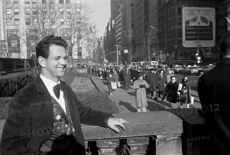 Hans Siegrist, coach driver from Zurich, visiting New York, 1964
