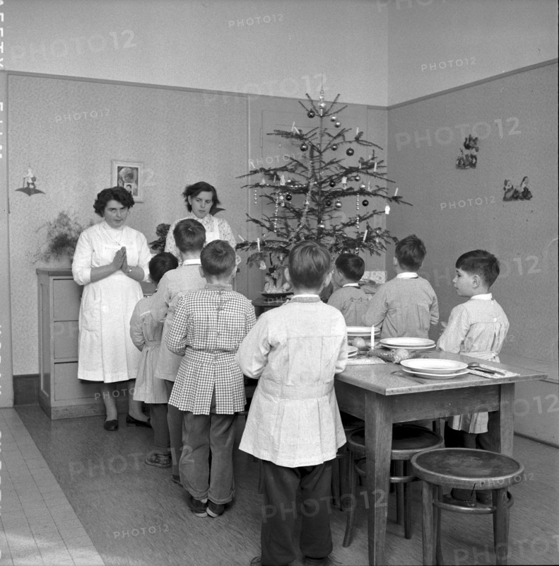 Christmas Eve 1956: childrens home Foyer du Servan Lausanne