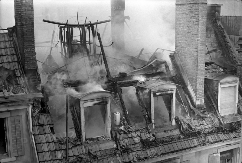 Large fire in Lucerne 1969