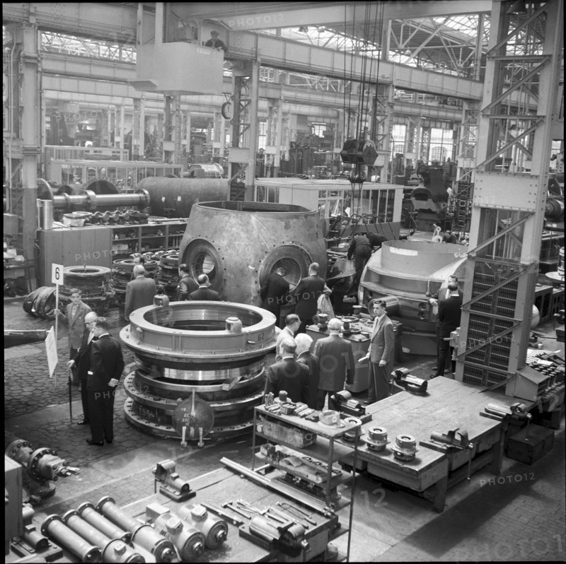 Tour of the factory Escher Wyss Zurich 1955