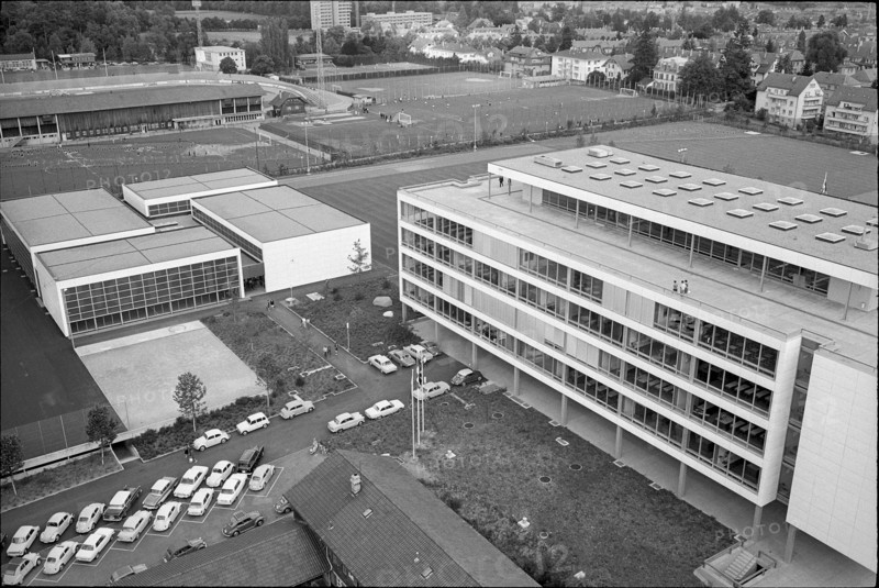 Opening of high school Bern-Neufeld, 1966