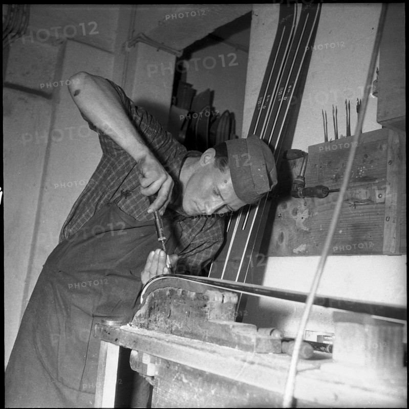Ski factory Schwendener Altstatten 1959
