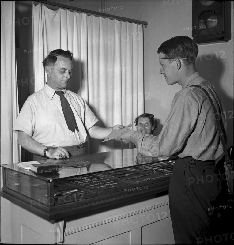 Express letter delivery in Zurich 1949