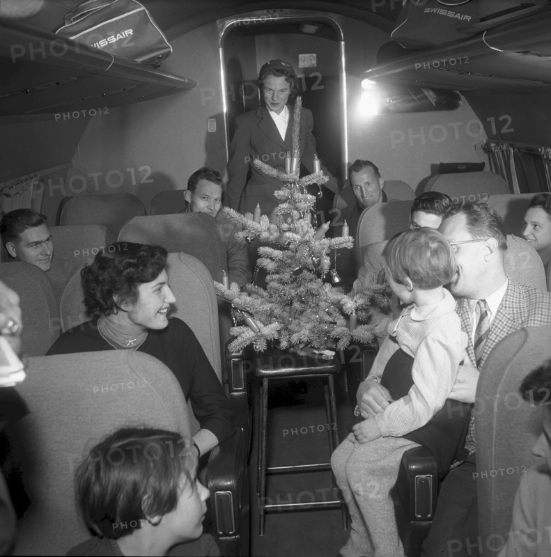 Christmas Eve, Swissair Airplane 1953