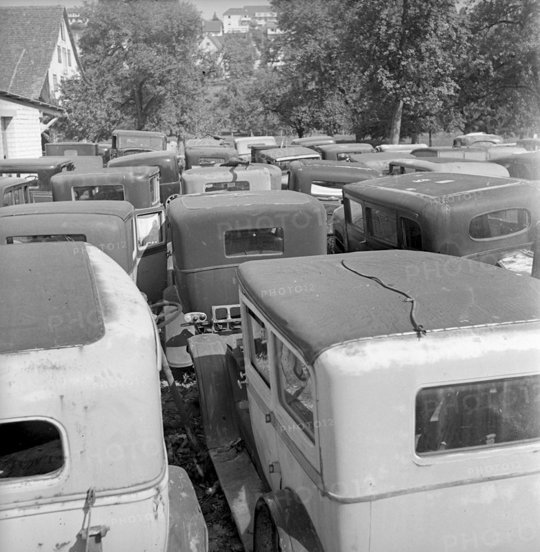 Car dump in Zurich Hongg 1940