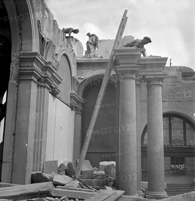 Historical building under renovation, 1939