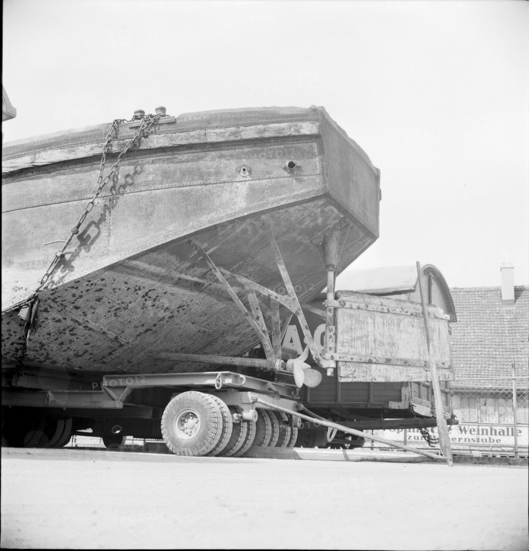 Overland ship transport 1946