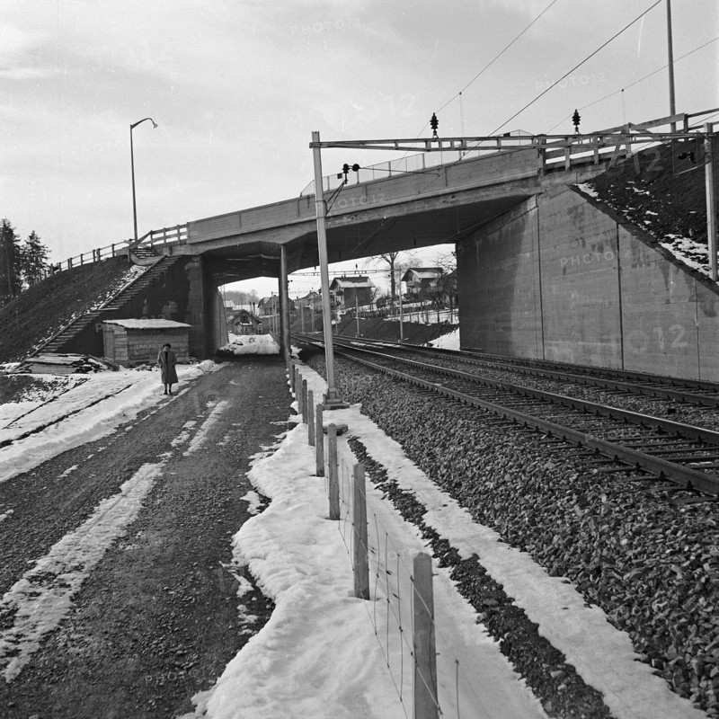 Street viaduct near Fribourg 1950