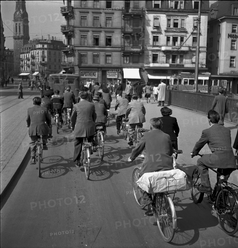 Near the Stauffacherplatz, Zurich 1949