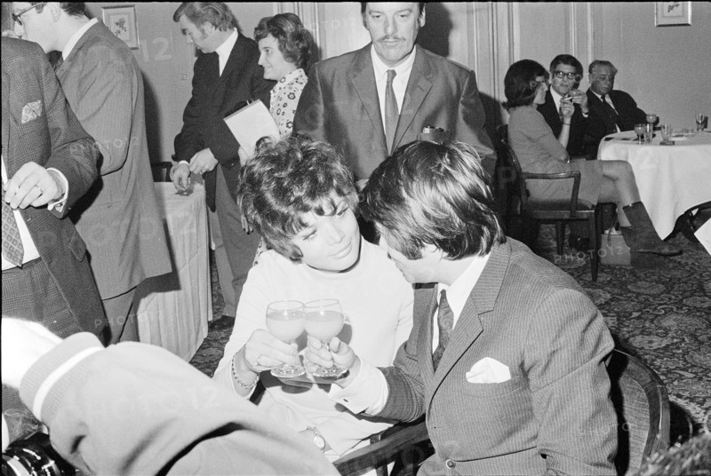 Press Conference in Zurich with Uschi Glas and Roy Black 1970