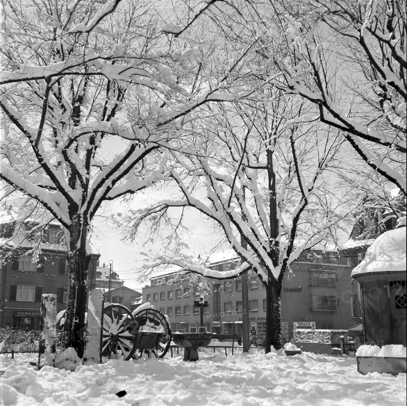 Snow in Zurich 1952