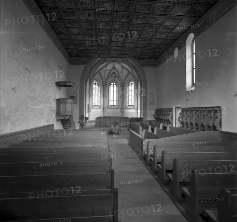 St. Martin church in Zillis 1960