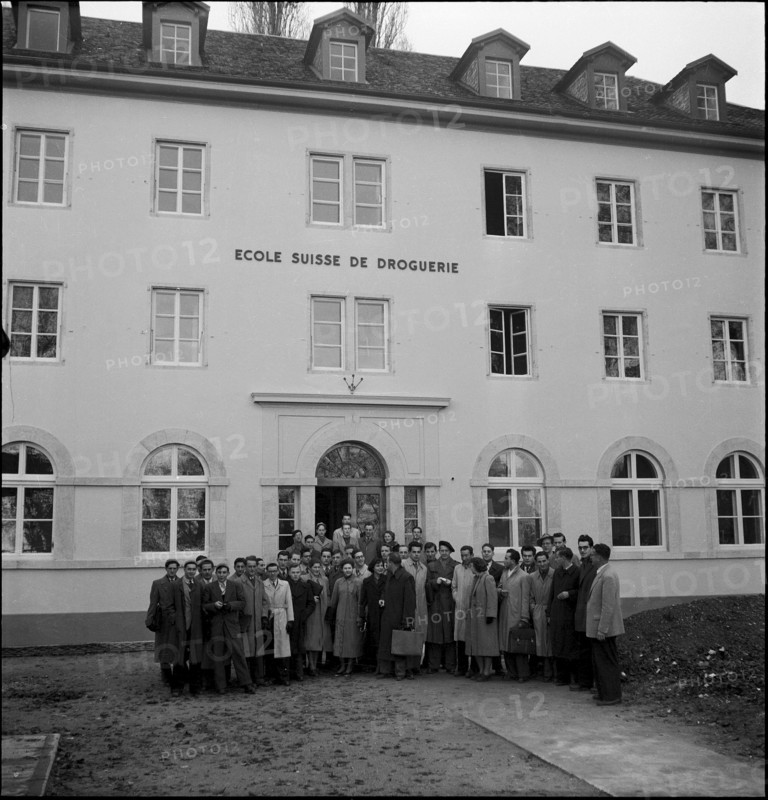 Students of school for chemist in Neuchatel 1951