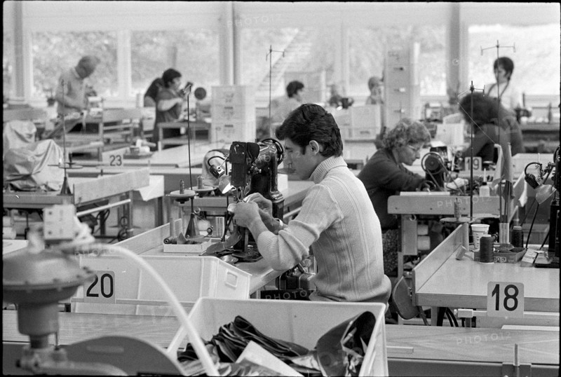 Shoe factory Bally in Aarau 1971